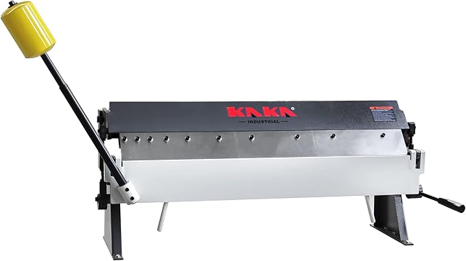 KAKA INDUSTRIAL Box and Pan Brake, 36-Inch Sheet Metal Brake, 16-Gauge Mild Steel Capacity Pan and Box Brake, 1–135 Degree Adjustable, Metal Break with 6 Fingers W-3616Z