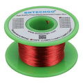 BNTECHGO 32 AWG Magnet Wire - Enameled Copper Wire - Enameled Magnet Winding Wire - 4 oz - 0.0078" Diameter 1 Spool Coil Red Temperature Rating 155℃ Widely Used for Transformers Inductors