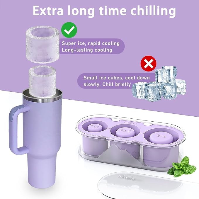Silicone Ice Mold for Stanley Cup 30 40oz, Tumbler Ice Maker | Easy Fill and - Image 5