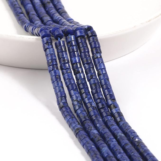 150Pcs 4×2mm Natural Lapis Lazuli Spacer Stone Beads - Image 7