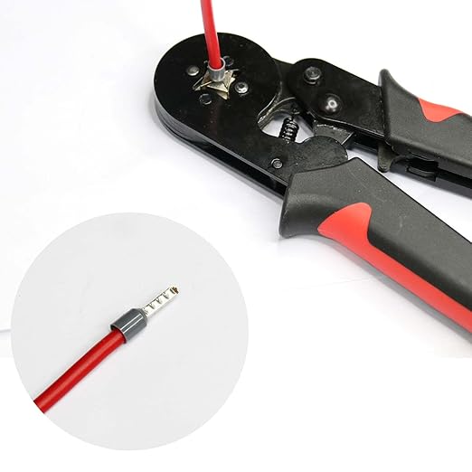 500pcs AWG12/3.5 mm² Wire Ferrules Terminals Kit Red, Terminal Connector Wire Insulated Cord Pin Ends Terminals for Electric, Industrial, Chemical Industry, Power Control System, etc.