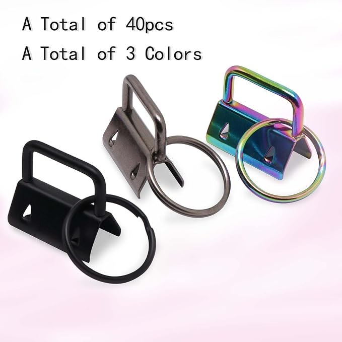 Key Fob Hardware, Key Lanyard, Keychain Making Kit Crafts DIY Supplies - Image 4