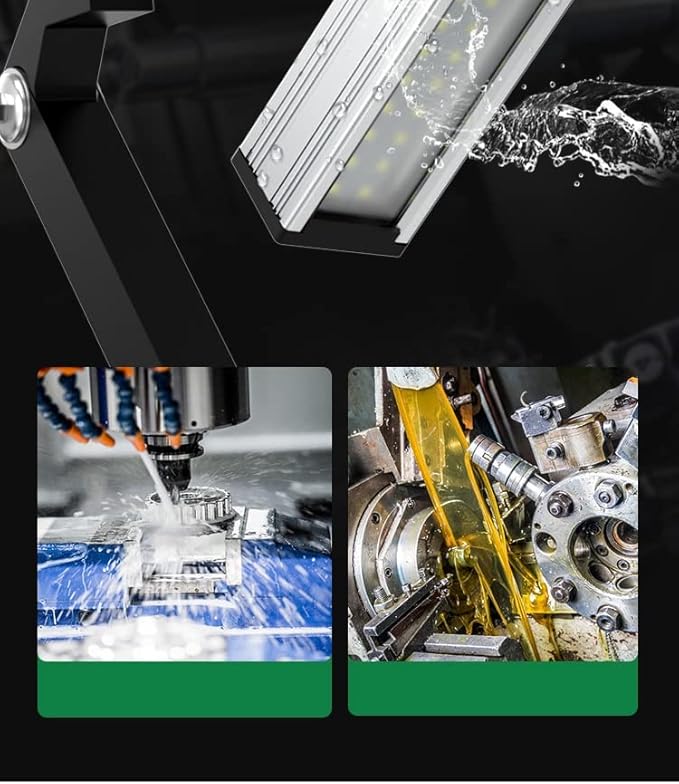 Aluminum Alloy Long Arm CNC Industrial Lighting LED Work Light 3200 Lumens 24V LED Lathe Drilling Milling Machine Lights Explosion-Proof Waterproof Light Machine Repairing Lamp (32)