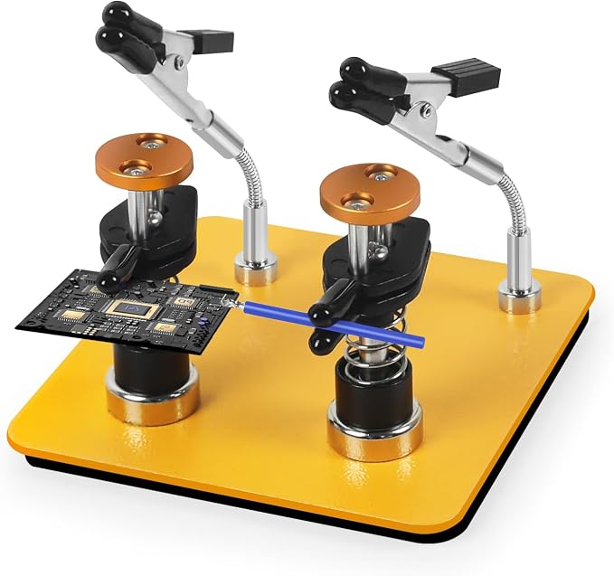 Helping Hands Clamp Metal, Adjustable Third Hand Soldering Holder Stand by NOEVSBIG