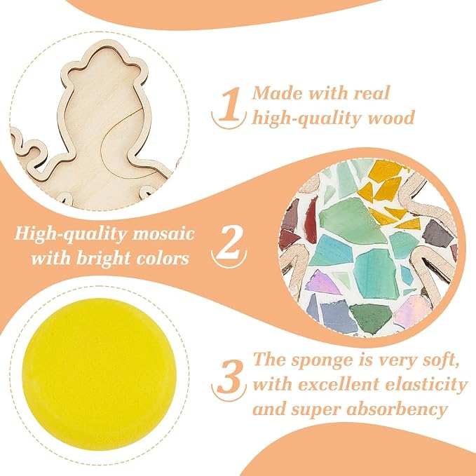 WEBEEDY 2 Set Lizard Mosaic Tiles Kit - Image 3