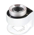 30X Loupe Magnifier with 6 Light, Desktop Portable Metal Magnifier Folding by Amoper