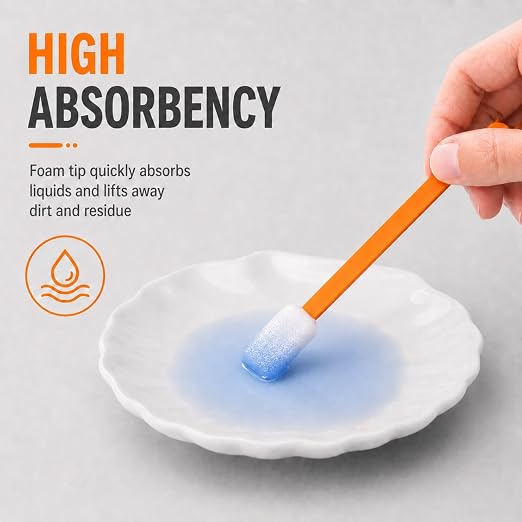 CARGEN 30PCS 5.09" Foam Cleaning Swabs - Image 3