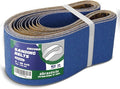 4" x 36" Zirconia Sanding Belts for Metal - 4 x 36 Inch Zirconia Metal Grinding Sand Paper, 10 PCS 2 Each of 40/60/80/120/240 Assorted Grits, Perfect for Metal Polishing, Derusting, Woodworking