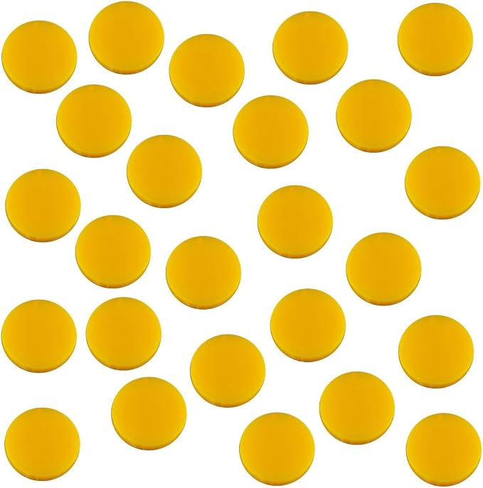LITKO 18mm Game Tokens | Bingo, Board & Card Counters | Set of 25 | Gold | 3mm by LITKO