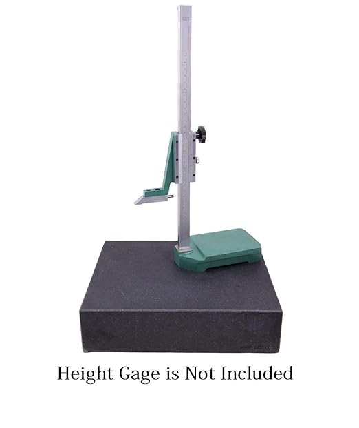 HHIP 4401-1604 Black Granite Surface Plate, Grade B, Ledge 0, 48" Length x 36" Width x 6" Height, +/0004" Accuracy, 1200 lb. Weight