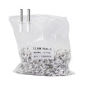 Fidioto AWG20 Wire Ferrules Terminals, 1000pcs AWG20 Terminal Connector Wire Insulated Cord Pin Ends Terminals for Electric, Industrial, Chemical Industry, Power Control System, etc.