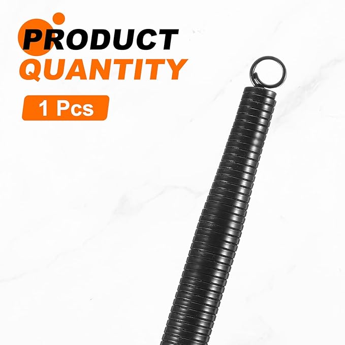 HARFINGTON PVC Spring Tube Bender 17.1mm OD 1000mm Long C Type Conduit Pipe Bender Bending Spring for Pipe Bending Devices in Home Hydropower, Black