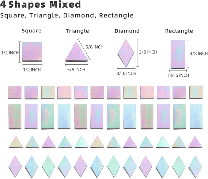 Lanyani Iridescent Stained Glass Mosaic Tiles - Image 3