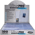 Ultra PRO - 11-Hole Punch 9-Pocket Pages Silver Series, 100 Pages to Store by UltraPro