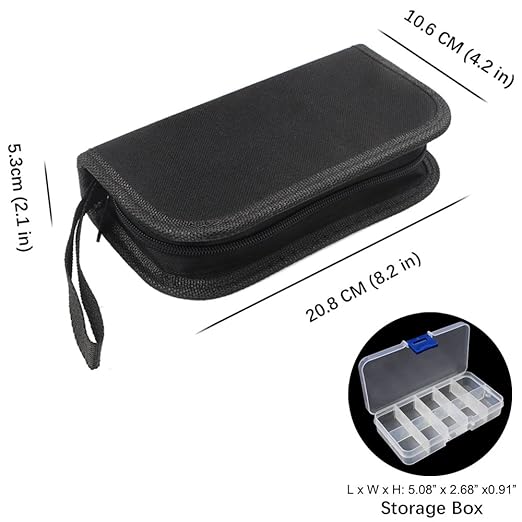 Wood Rasp File Kit - 12 Assorted Small Metal Needle Files Set with Bristle Brush and Hand Strap Carrying Case (Rasps included 2 Sizes of Flat, Pointed Flat, Round, Half Round, Square, Triangle)