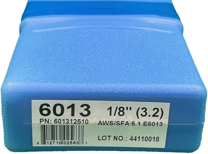 6013 Welding Rod 1/8", E6013 Stick Welding Electrodes 5Lbs with Soft Steady Arc E6013 1/8" (1/8" 5 Pound Box) E6013-125-5