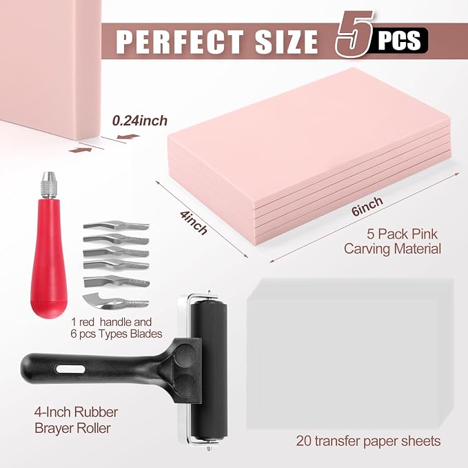 Bobblebro Linocut Kit for Printmaking - Image 3