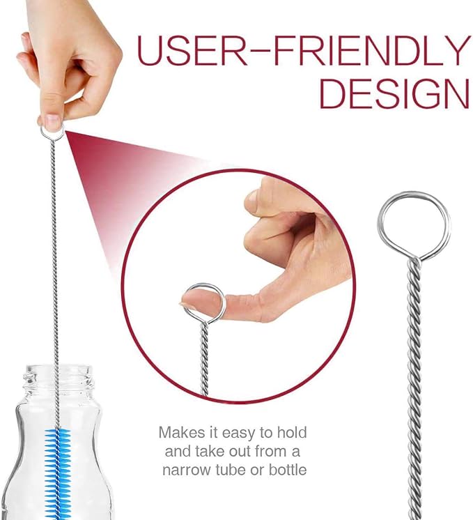 Long Straw Brush Cleaner, Flexible Nylon Tube Cleaning Brushes - Image 3