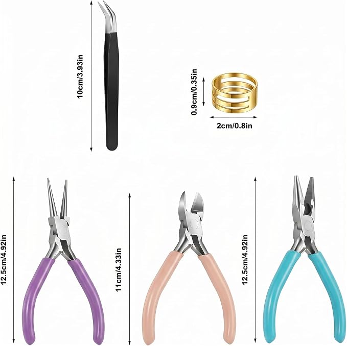 3 Pcs Jewelry Pliers Set, Jewelry Making Tools - Image 2