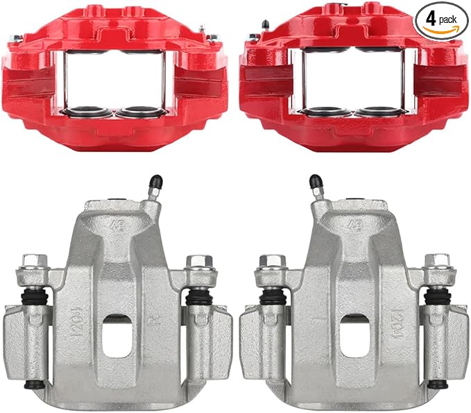 cciyu Front & Rear Brake Calipers Assembly 2008-2015 For Toyota For Sequoia,2007-2015 For Toyota For Tundra 19-3275 19-3274 19B3277 19B3276