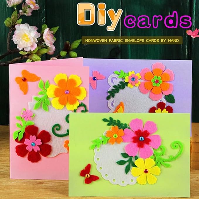 QIAONIUNIU Card Making Kits DIY Handmade Greeting Card Kits - Image 7