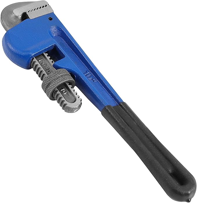 HOIGON 3 Piece Heavy Duty Plumbers Pipe Wrench Set, 8" 10" 14" Heat Treated Adjustable Straight Pipe Plumbing Wrench Set with Soft Grip for Household Plumbing Repairs