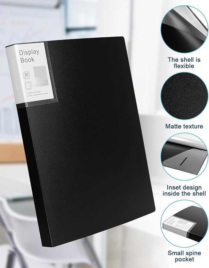 Portfolio Folder for Artwork Art Portfolio Binder 2 Packs 9"x12" Demo Book - Image 4