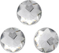 100 Pcs 25mm Flat Back Round Acrylic Rhinestones, Crystal Clear Plastic Circle by Daisyium