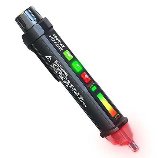 Zoyi DB02 AC Voltage Detector - Non-Contact Voltage Tester Pen with Break-Point Testing, Dual-Range 12-1000V/48-1000V, Electric Tester for Home Electricians, Wire Tester