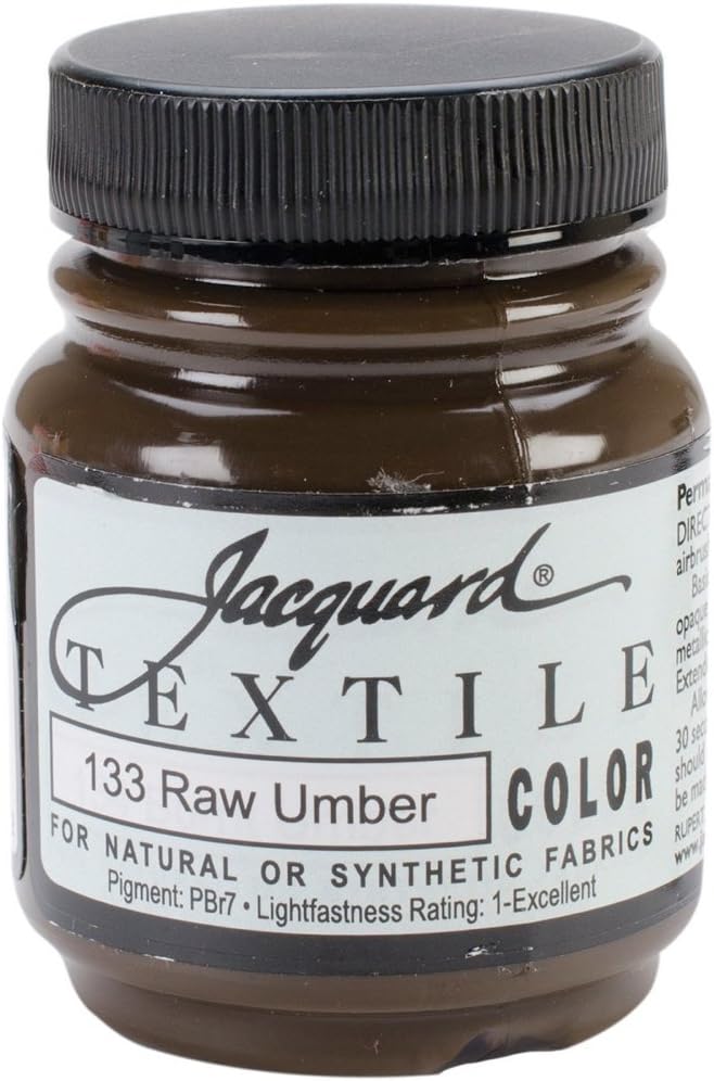 Jacquard Textile Paint 2.25 Oz Raw Umber by Jacquard