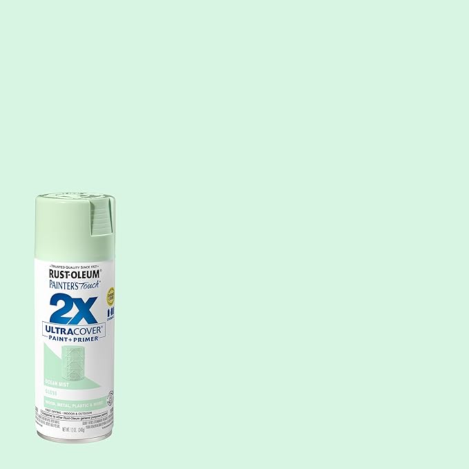 Rust-Oleum Painter's Touch 2X Ultra Cover Spray Paint, Gloss Ocean Mist - Image 2