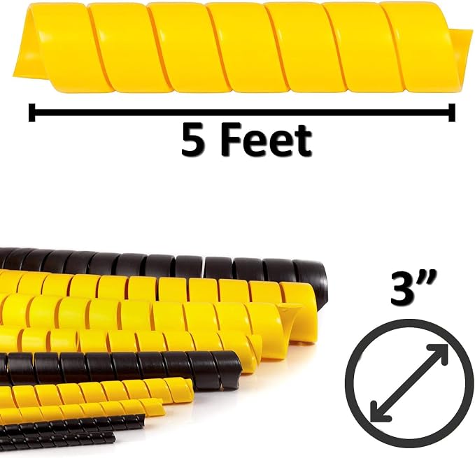 Electriduct 3 Inch Heavy Duty Spiral Wrap HDPE Flexible Plastic Cable Sleeve - Image 3