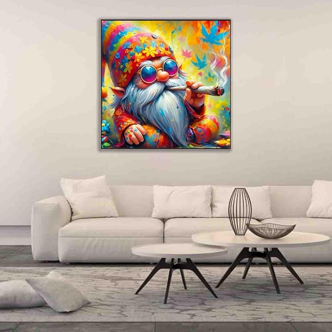 Gnome Cross Stitch Kits for Adults Beginner, Counted Cross Stitch Kits Printed - Image 3