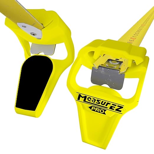 No Slip Tape Measure Hook Extension | Rubber Grip Hook for Round Edges | Measure Pipes, Columns & Curved Surfaces | Do-It-Yourself (DIY), Handyman, Construction Gift & Stocking Stuffer | USA Made