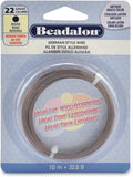 Beadalon German Style Wrapping Wire, Antique Brass Color, 22 Gauge, 10 m / 32.8 by Beadalon