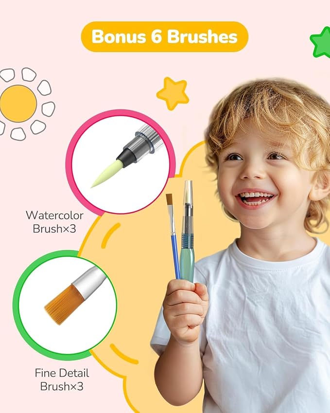 TECJOE 3 Pack Paint with Water Coloring Books - Image 5