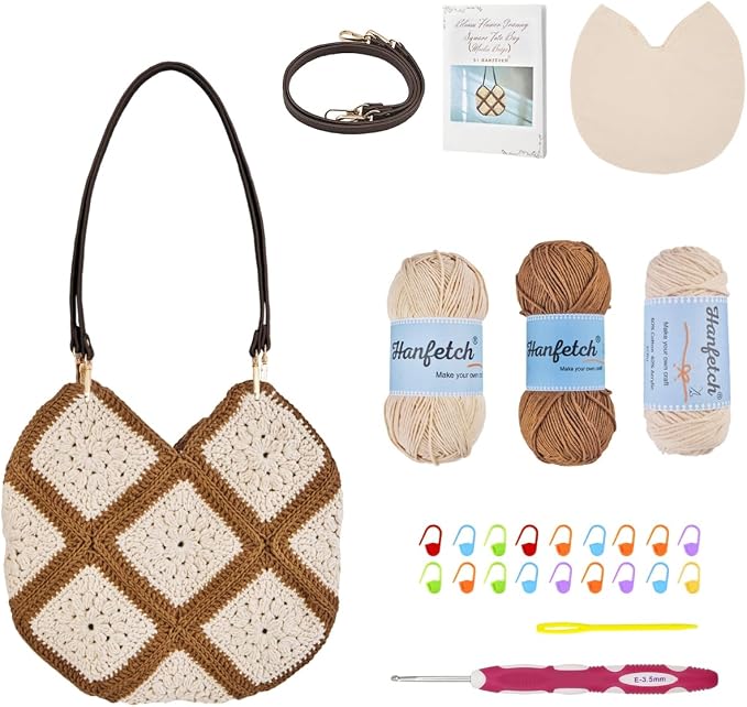 Hanfetch Crochet Kit for Advanced or Intermediate Beginner, Step by Step Video by Hanfetch
