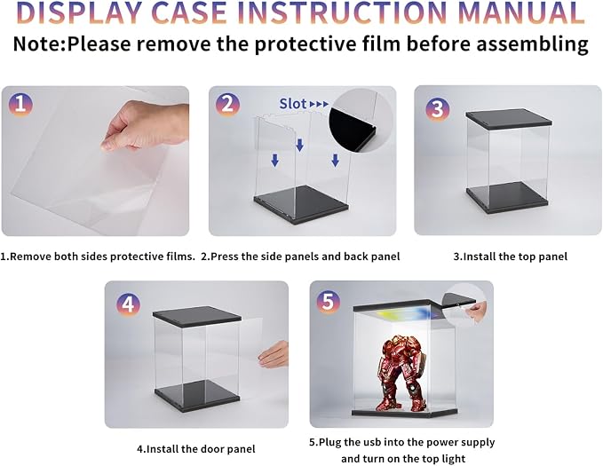 Boxing Glove Display Case with Light - Image 7