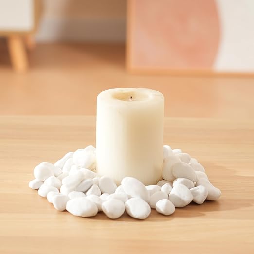 SIDONG 5 LB White River Rocks, 0.4-1.2 Inches Matte Pebbles - Image 7