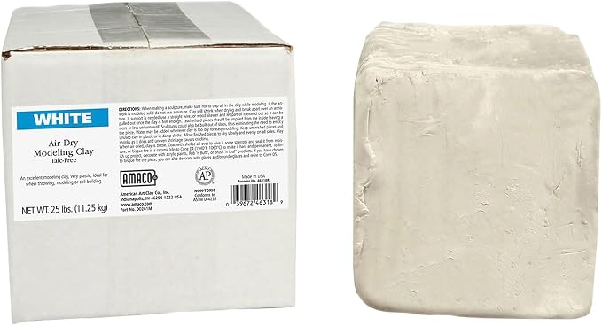 AMACO AMA46318R Air Dry Clay, 25 lbs. by AMACO