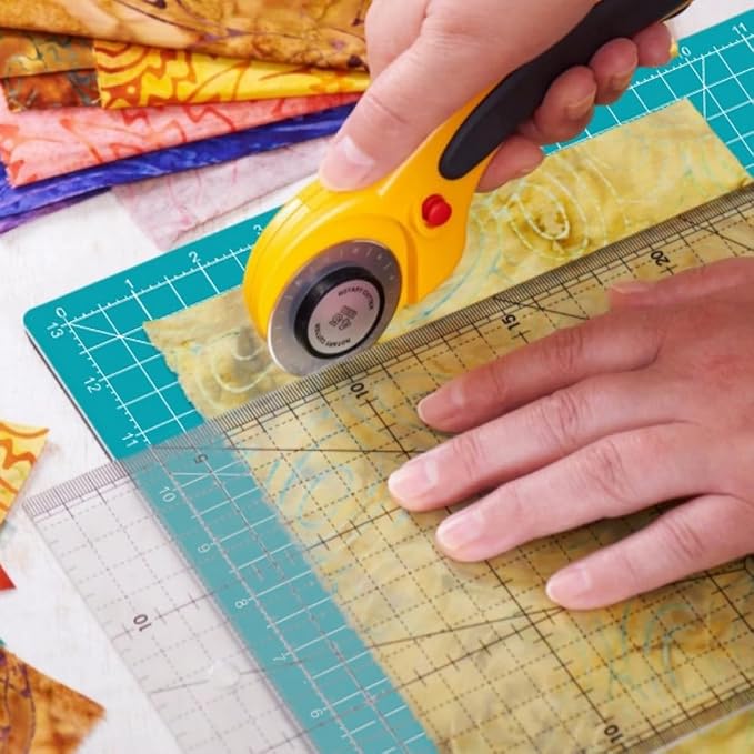 Rotating Self Healing Cutting Mat 14"x14", Square Sewing Cutting Mat Board - Image 4