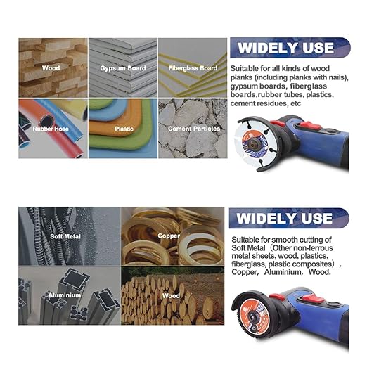Circular Saw Blade 2inch - BRSCHNITT 4PCS 72T Cutting Discs & 4pcs 2" Carbide Multi Wheel 10mm Bore for Cutting Wood, Copper, Aluminum, Plastic and Soft Metal