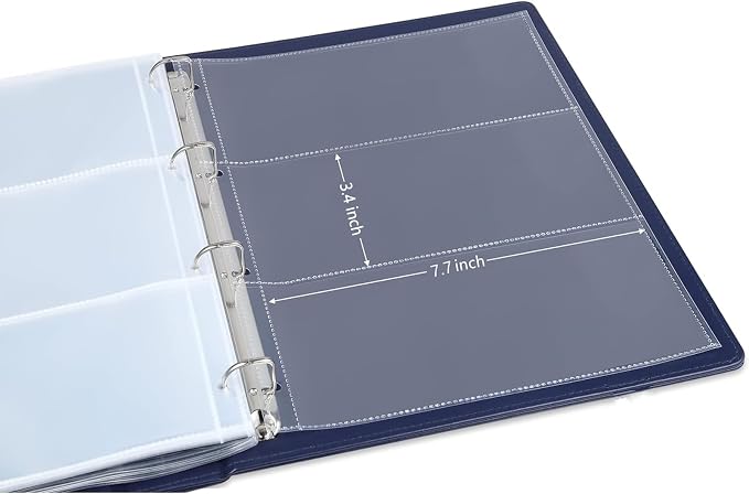 MUDOR Currency Album, 90 Pockets Banknote Collection Book - Image 5