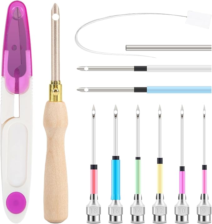 AUGSUN 13Pcs Punch Needle Kit, Punch Needle Tool Adjustable Punch Needle by AUGSUN