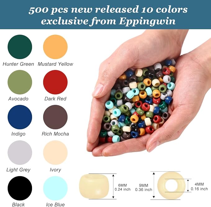 Pony Multi-Colored Bracelet Beads - Image 2