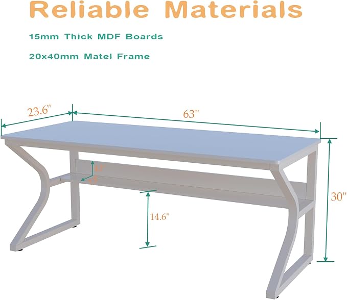 OSCHF 63-Inch Extra Long Desk - Image 2