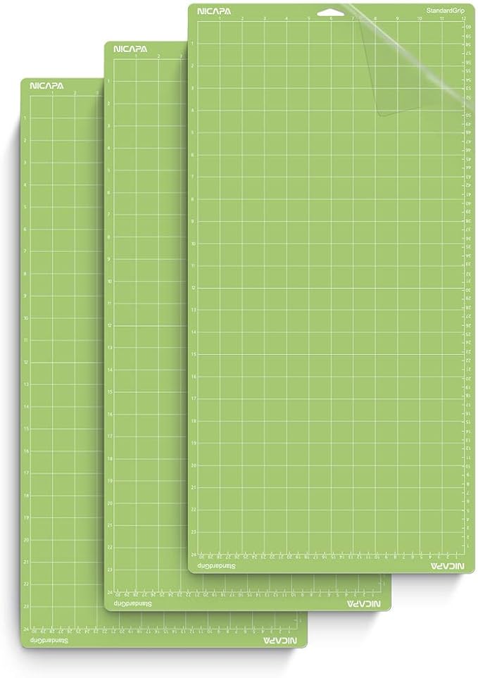 Standard Grip Cutting Mat for Cricut Maker 3/Maker/Explore 3/Air 2/Air/One by NICAPA