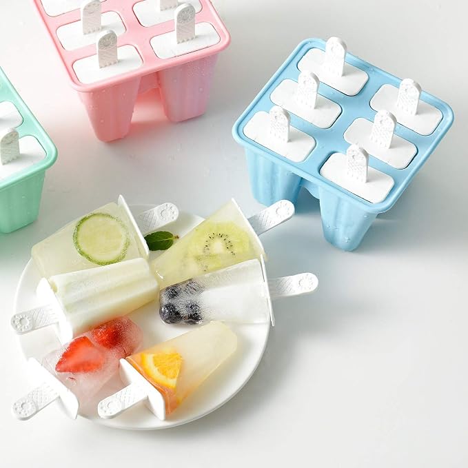 Popsicle Mould，Popsicle Maker Popsicle Molds 6 Pieces Silicone Ice Pop Molds - Image 6