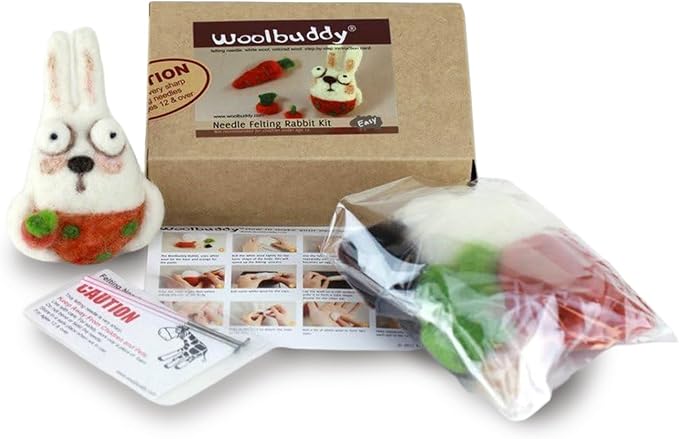 Woolbuddy Needle Felting Kit for Beginner Adults, Starter Set by Woolbuddy