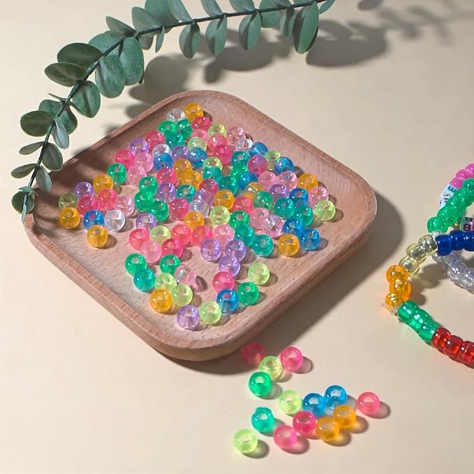 Acrylic Pony Beads Jewelry Making Kit – 96 Colors, UV Color Changing & Glow - Image 8
